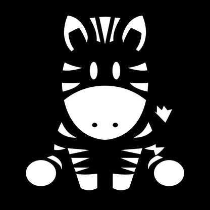 Wall Vinyl Sticker Decor Zebra Animal Funny Kids Children Do Not Damage The Wall Surface