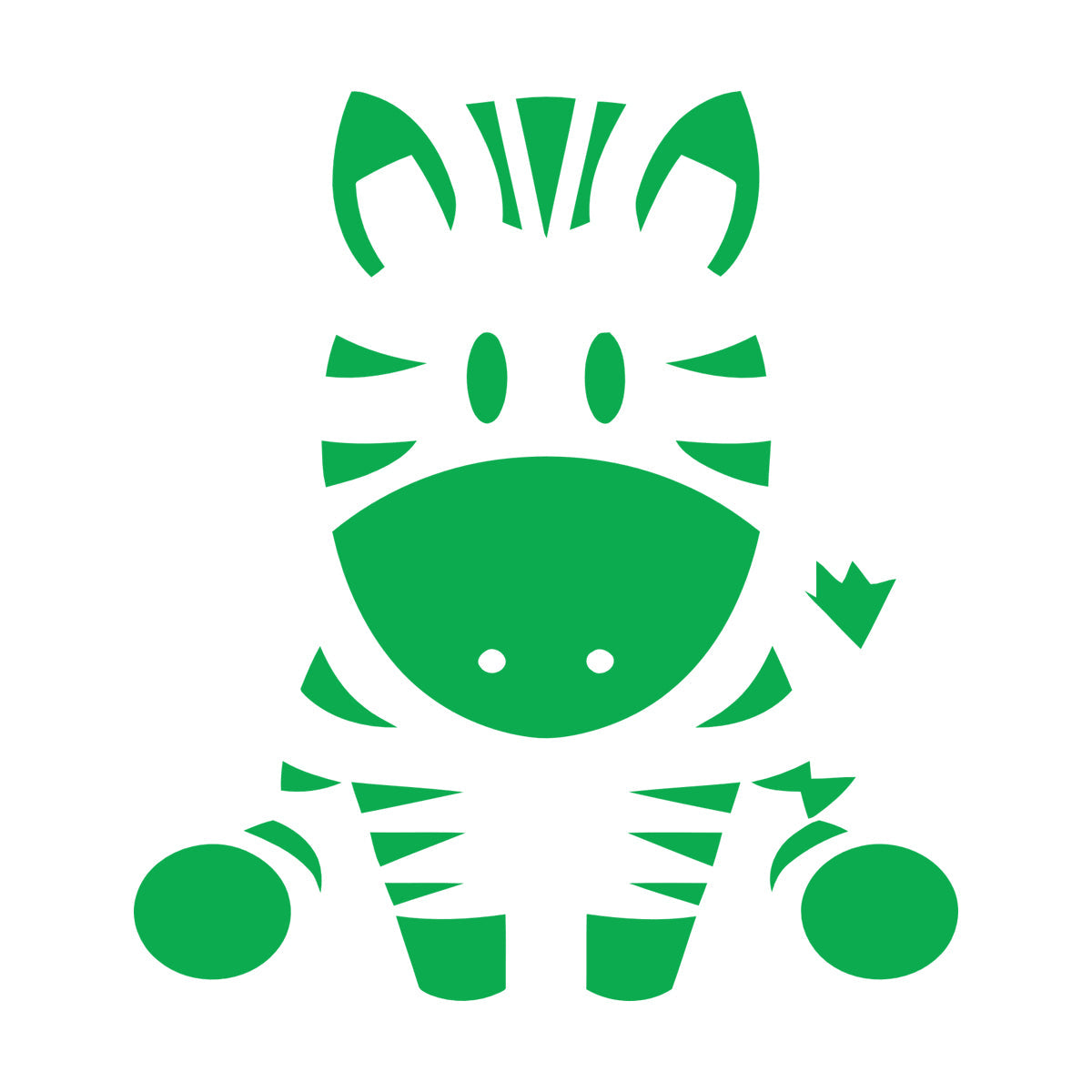 Wall Vinyl Sticker Decor Zebra Animal Funny Kids Children Do Not Damage The Wall Surface