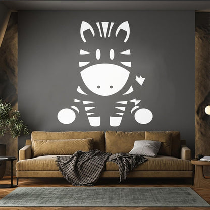 Wall Vinyl Sticker Decor Zebra Animal Funny Kids Children Do Not Damage The Wall Surface