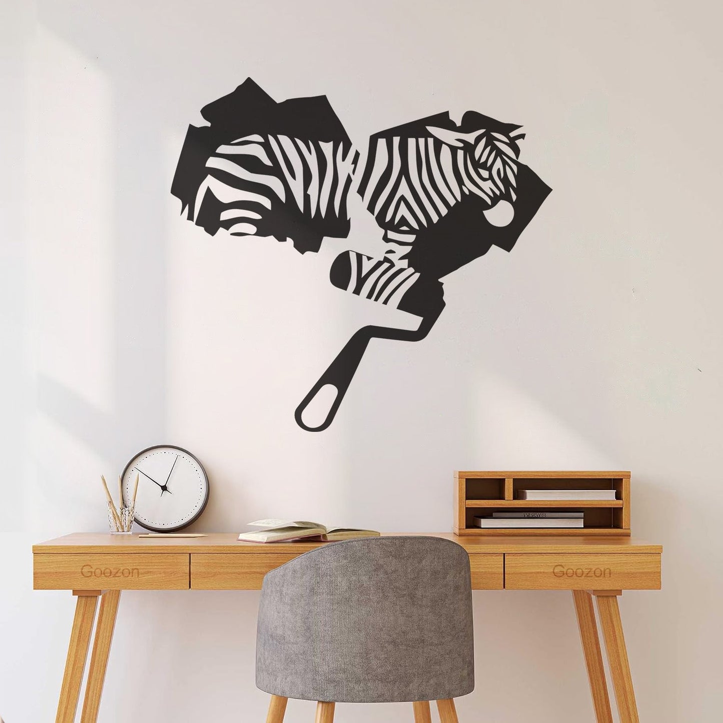 Zebra Animal Fine Carving Stickers Multi Color Selection