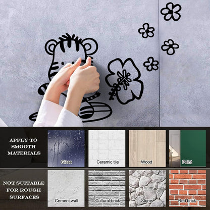 Wall Stickers Zebra Nursery Animal Baby Kids Equipped With Transfer Film Kit