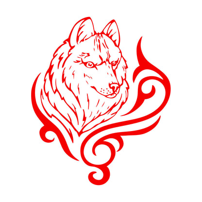 Vinyl Art Sticker Wolf Animal Predator Tribal Art Mural Painting