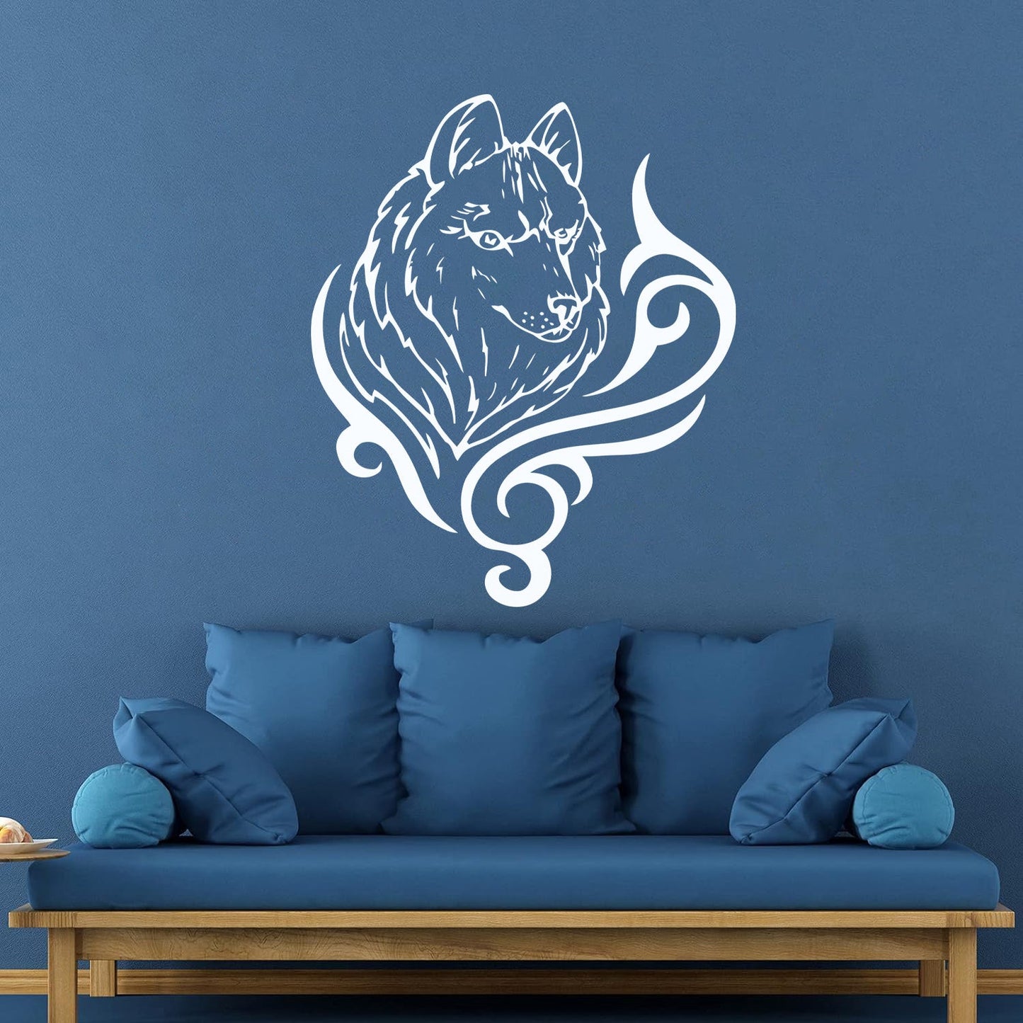 Vinyl Art Sticker Wolf Animal Predator Tribal Art Mural Painting