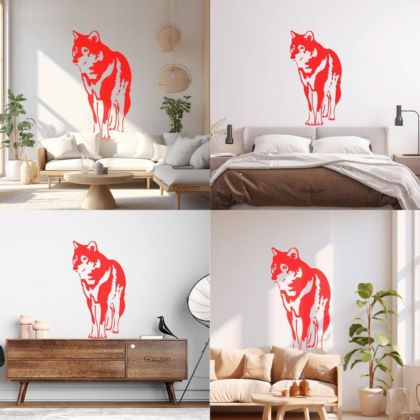 Engraving Stickers Wolf Animal Predator Tribal Multiple Size Options