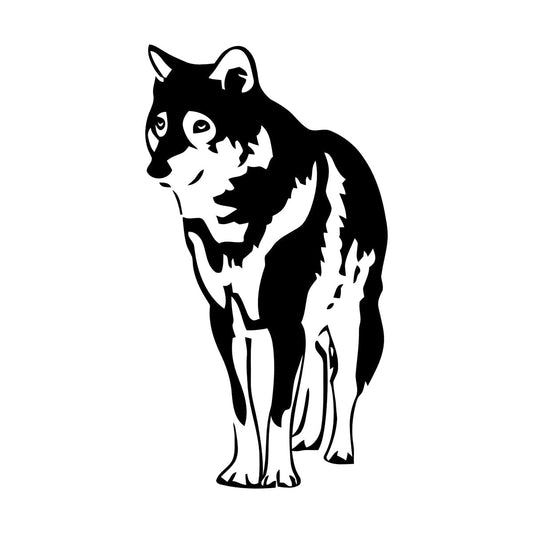 Engraving Stickers Wolf Animal Predator Tribal Multiple Size Options