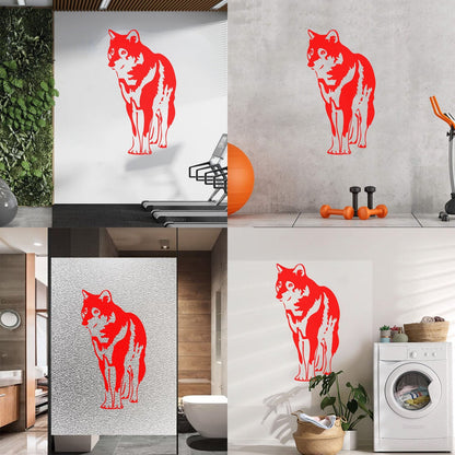Engraving Stickers Wolf Animal Predator Tribal Multiple Size Options