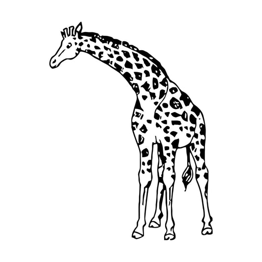 Lettering Decals Animal Africa Giraffe High Waterproof