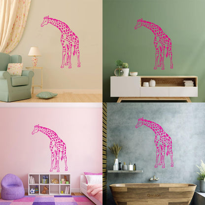 Lettering Decals Animal Africa Giraffe High Waterproof