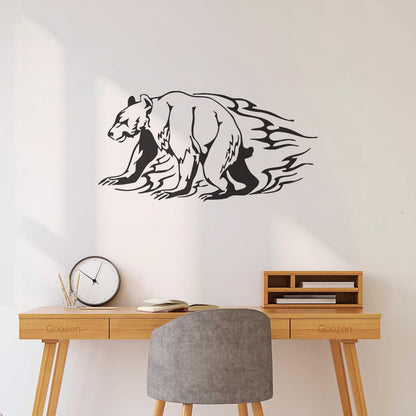 Lettering Stickers Animals Bear Aggressive Predator Personalized Customization