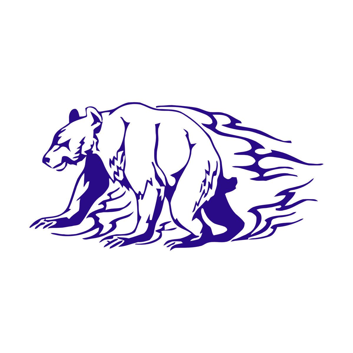 Lettering Stickers Animals Bear Aggressive Predator Personalized Customization