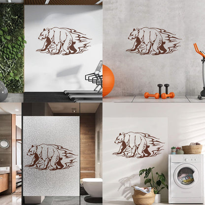 Lettering Stickers Animals Bear Aggressive Predator Personalized Customization