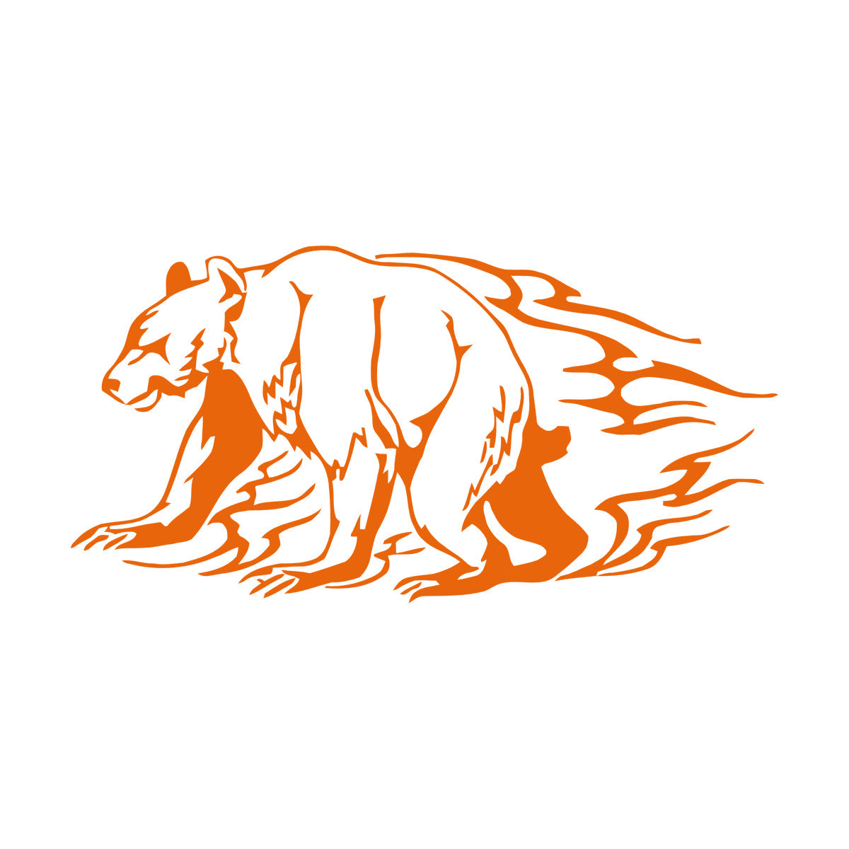 Lettering Stickers Animals Bear Aggressive Predator Personalized Customization