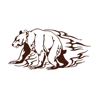 Lettering Stickers Animals Bear Aggressive Predator Personalized Customization