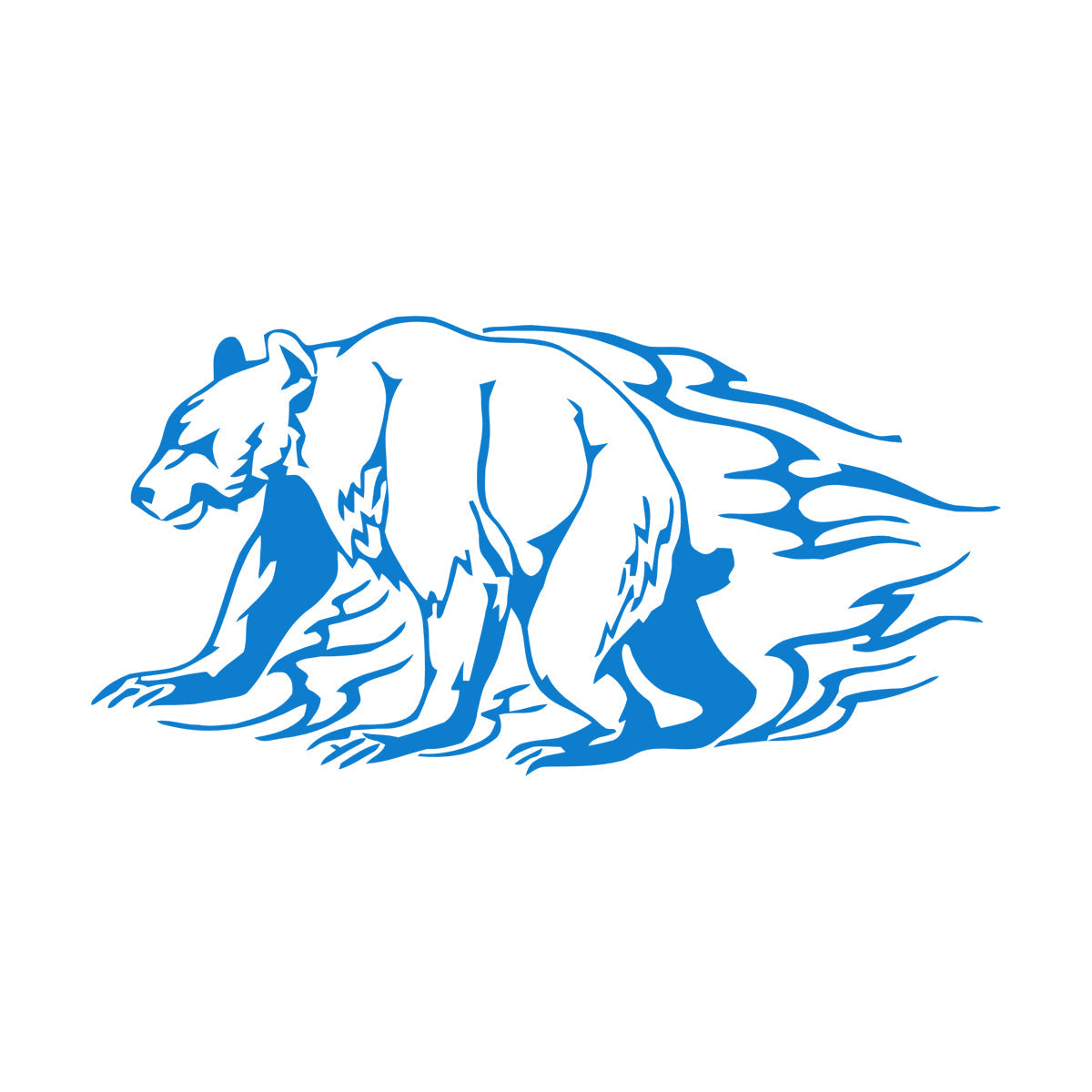 Lettering Stickers Animals Bear Aggressive Predator Personalized Customization