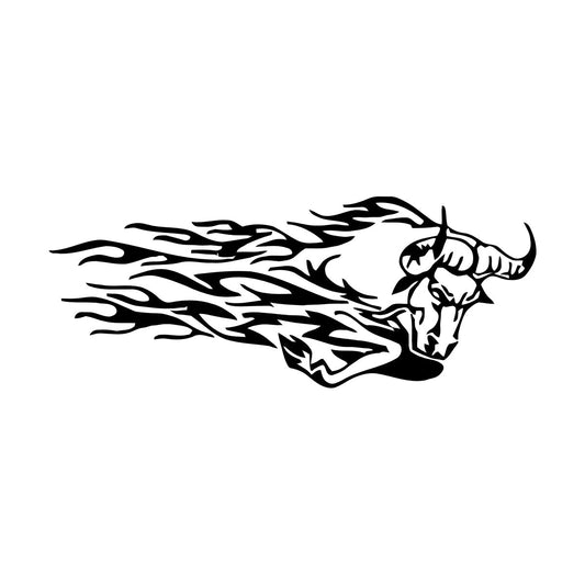 Wall Decals Paster Paper Animals Bull Toro Aggressive Predator Can Modify And Add Information
