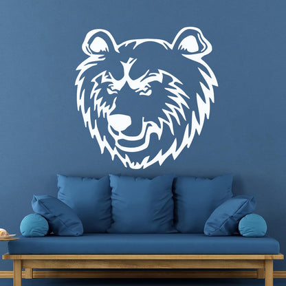 Vinyl Wall Decals Bear Head Predator Animal Car Body Decoration