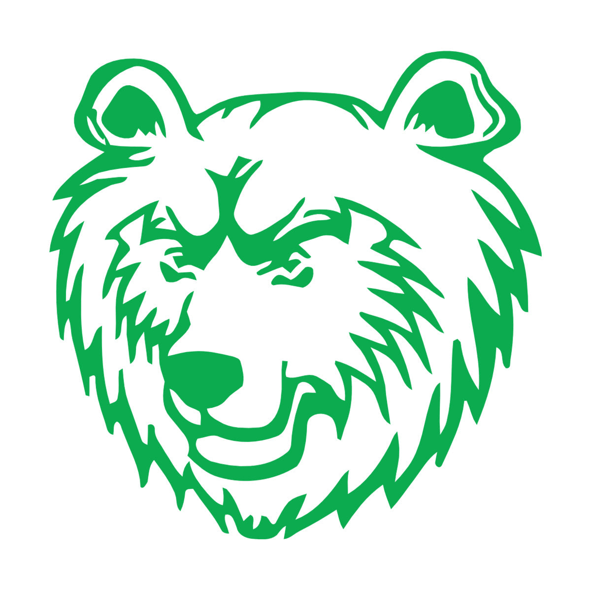 Vinyl Wall Decals Bear Head Predator Animal Car Body Decoration