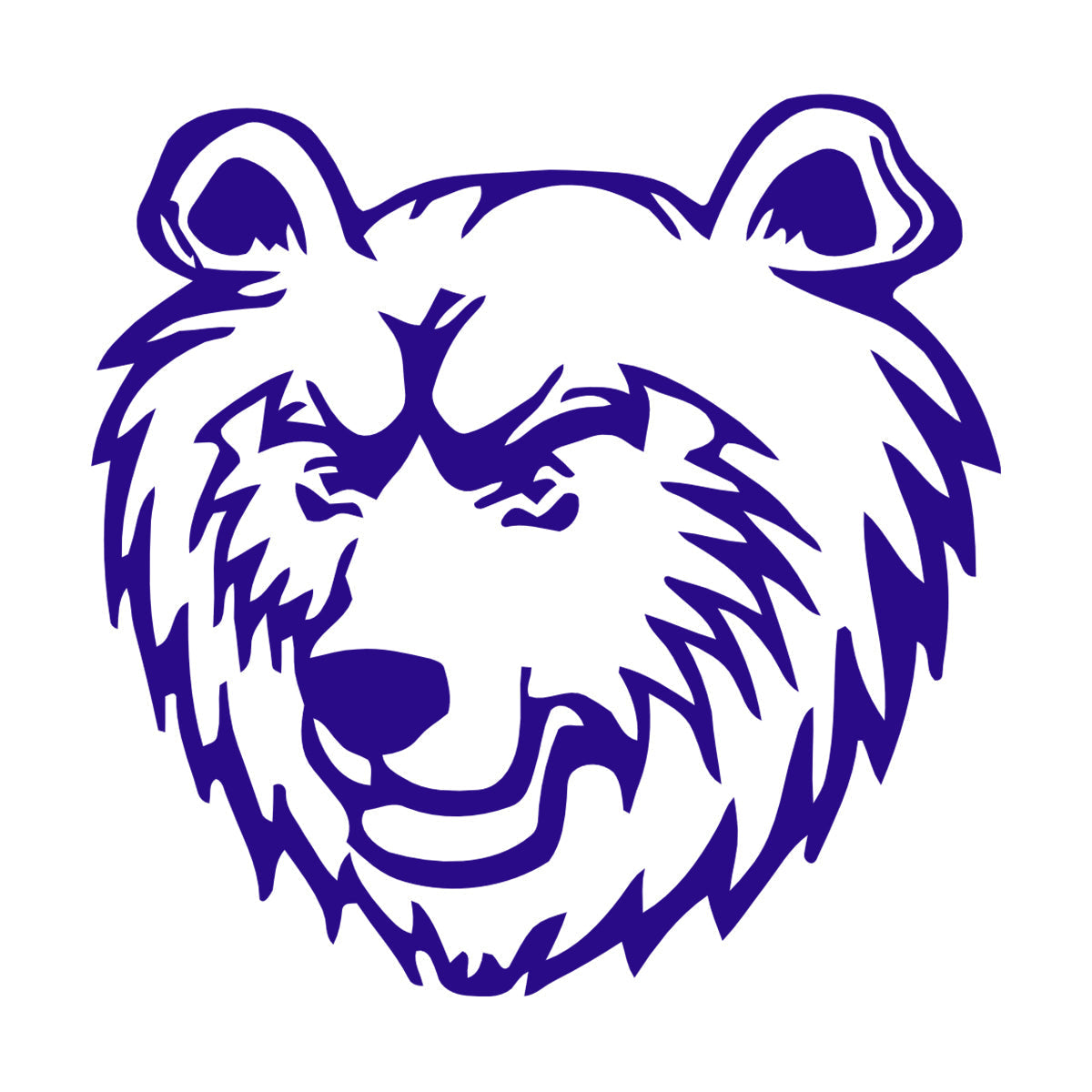 Vinyl Wall Decals Bear Head Predator Animal Car Body Decoration