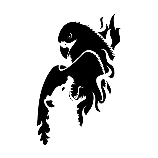 Vinyl Art Sticker Eagle Bird Wolf Predator Animal Cool Multi Color Selection
