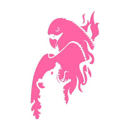 Vinyl Art Sticker Eagle Bird Wolf Predator Animal Cool Multi Color Selection