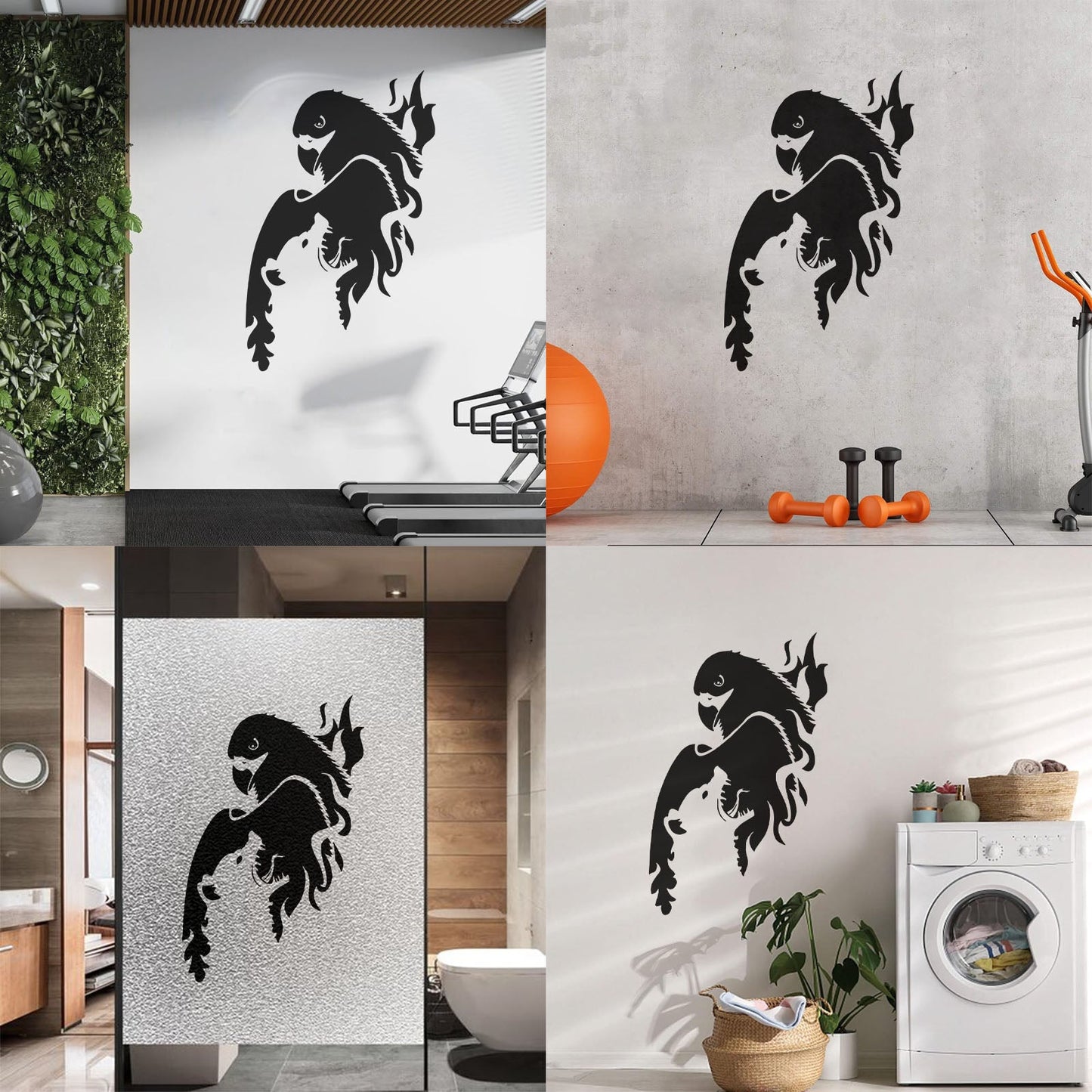 Vinyl Art Sticker Eagle Bird Wolf Predator Animal Cool Multi Color Selection
