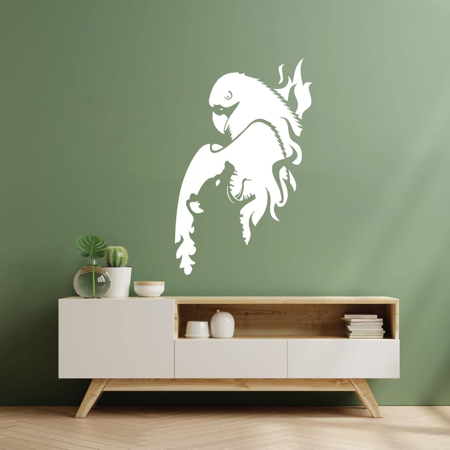 Vinyl Art Sticker Eagle Bird Wolf Predator Animal Cool Multi Color Selection