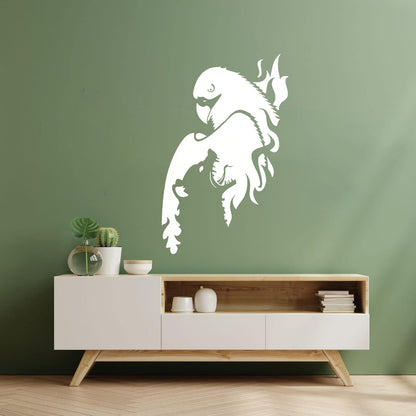 Vinyl Art Sticker Eagle Bird Wolf Predator Animal Cool Multi Color Selection