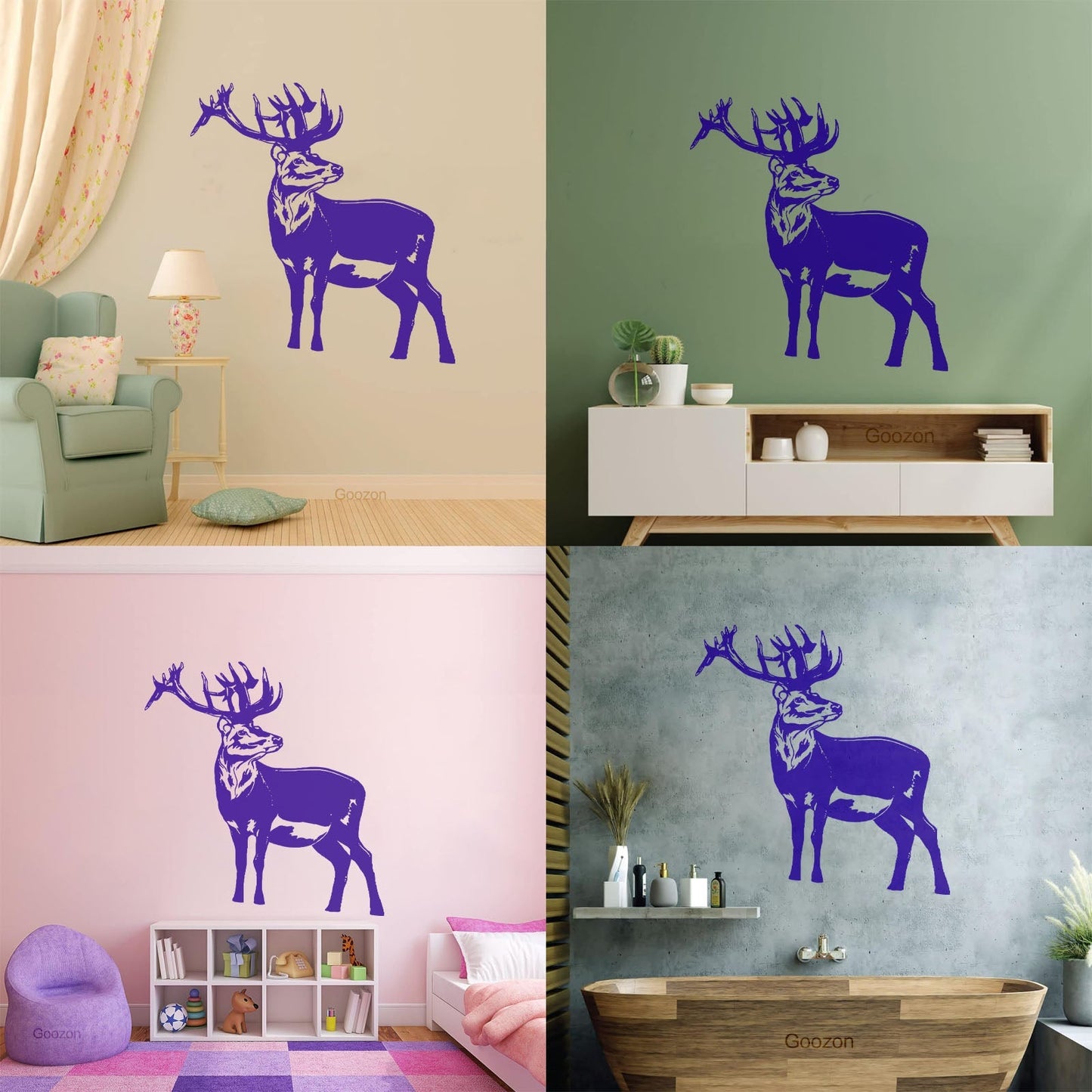 Wall Decals Deer Animals Forest Hunting Hunters Home Personalized Customization