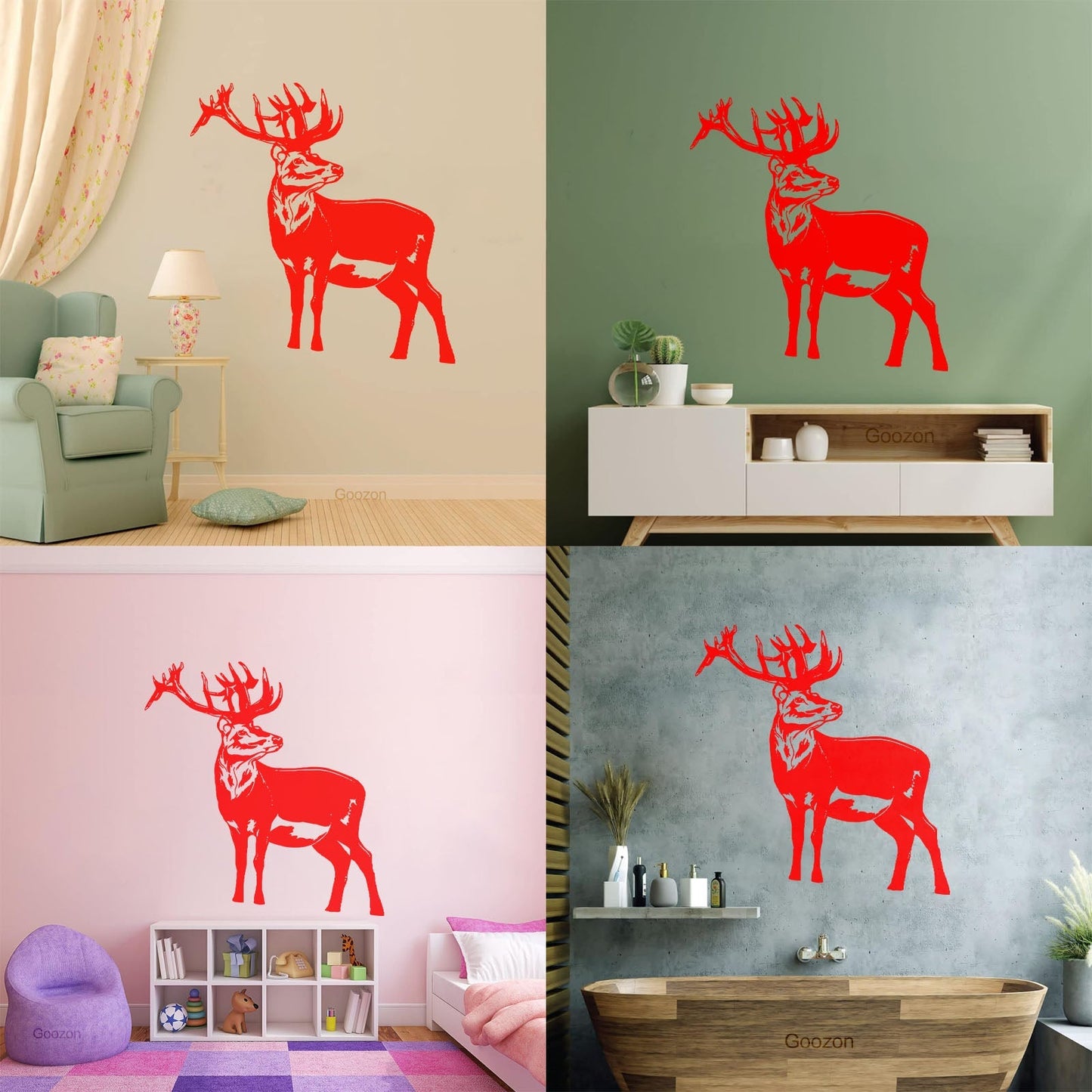 Wall Decals Deer Animals Forest Hunting Hunters Home Personalized Customization