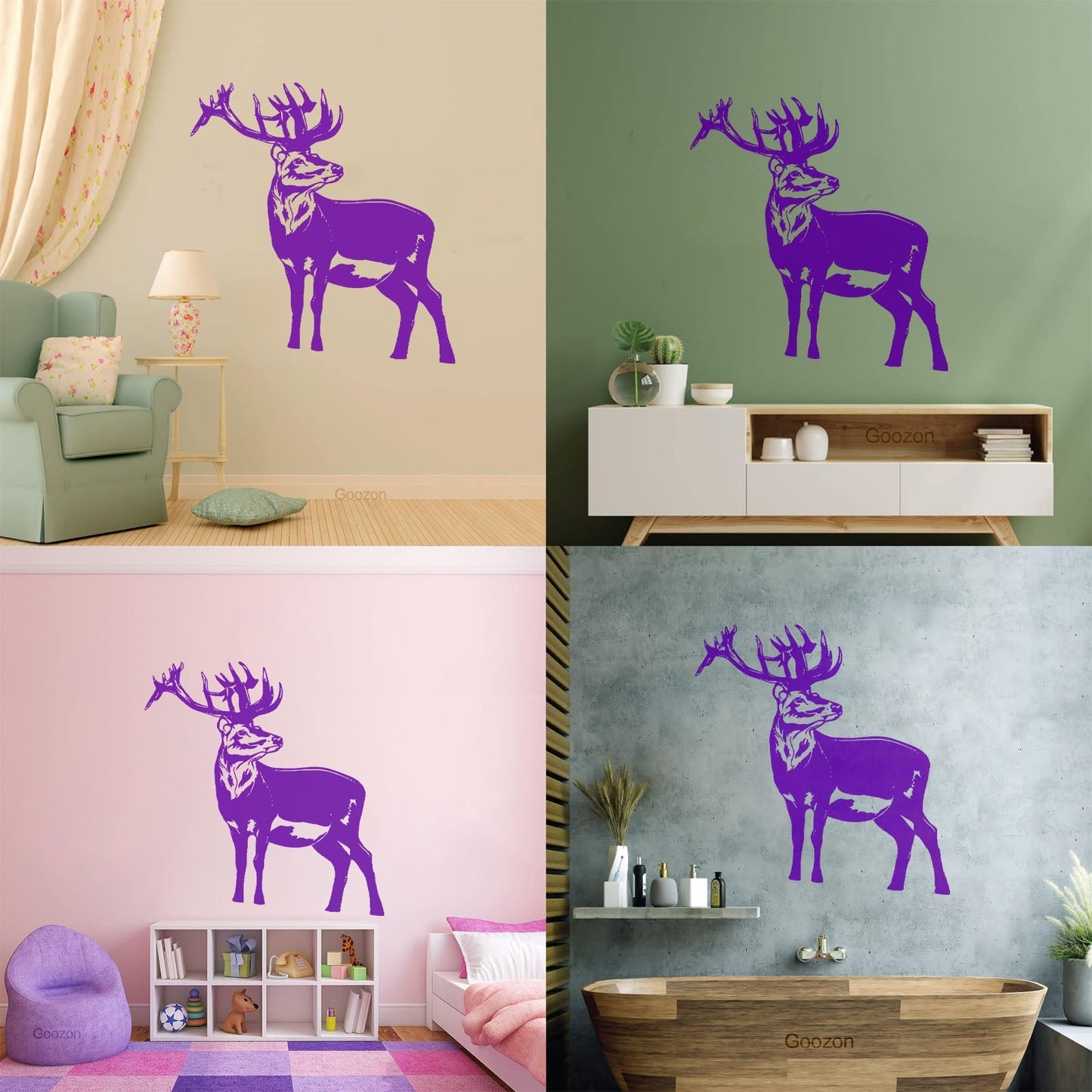 Wall Decals Deer Animals Forest Hunting Hunters Home Personalized Customization