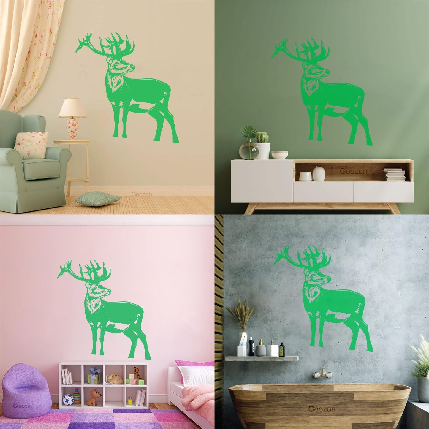 Wall Decals Deer Animals Forest Hunting Hunters Home Personalized Customization
