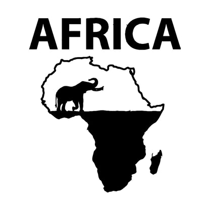 Africa Elephant Jungle Wild Animals Home Vinyl Wall Decals Can Modify And Add Information