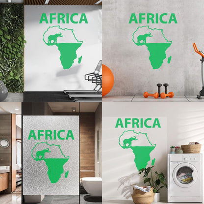 Africa Elephant Jungle Wild Animals Home Vinyl Wall Decals Can Modify And Add Information