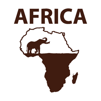 Africa Elephant Jungle Wild Animals Home Vinyl Wall Decals Can Modify And Add Information