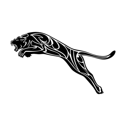 Wall Stickers Paster Paper Animal Predator Panther Jumping Ornament Home Car Body Decoration