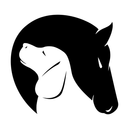 Wall Decals Pvc Dog And Horse Friendship Love Animals Home Multi Color Selection