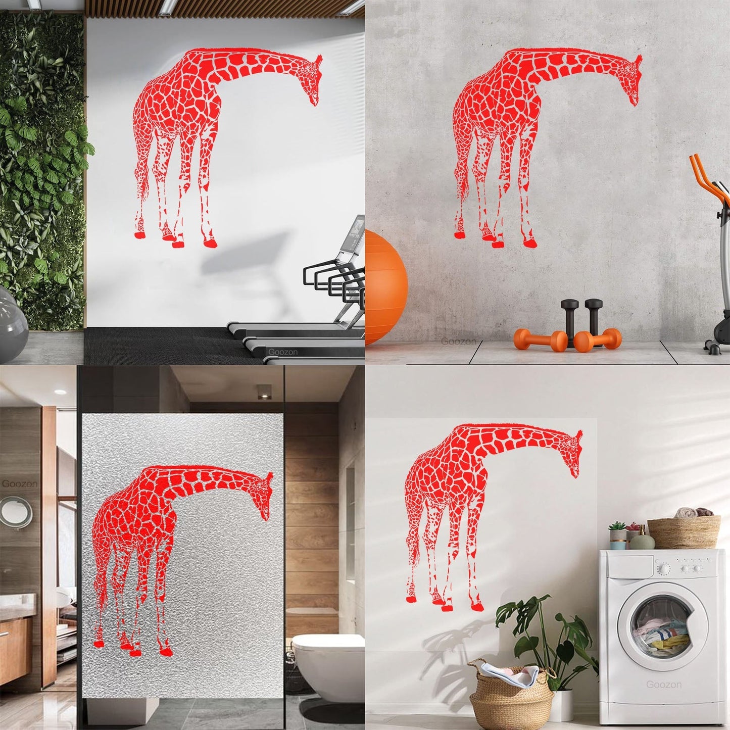 Vinyl Wall Decals Giraffe Africa Jungle Cool Animal Waterproof