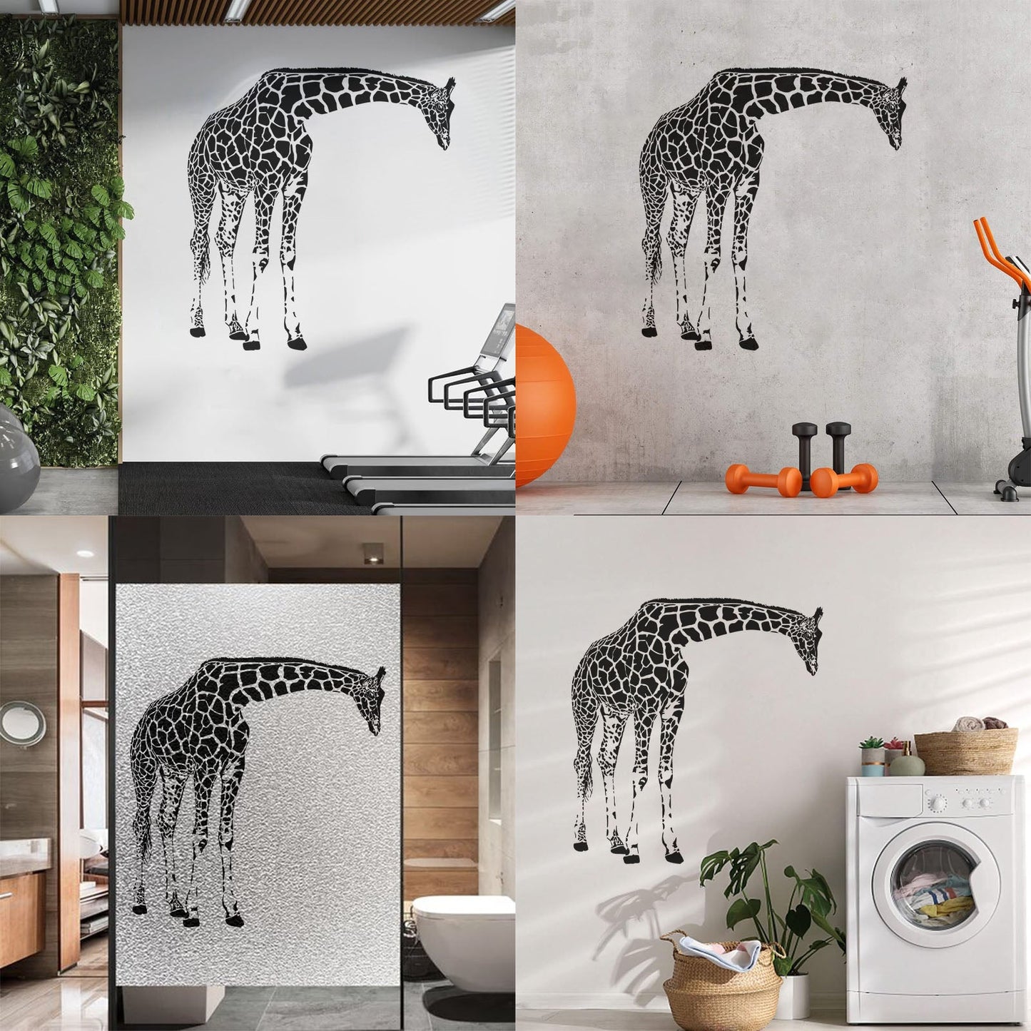Vinyl Wall Decals Giraffe Africa Jungle Cool Animal Waterproof