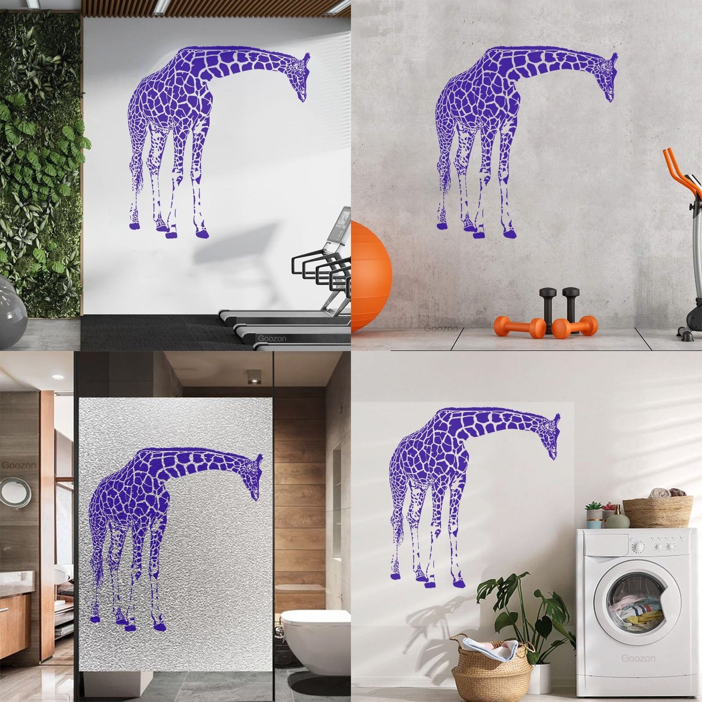 Vinyl Wall Decals Giraffe Africa Jungle Cool Animal Waterproof
