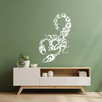 Fine Carving Decals Arachnology Animals Insect Scorpio Sting Venom Window Decals