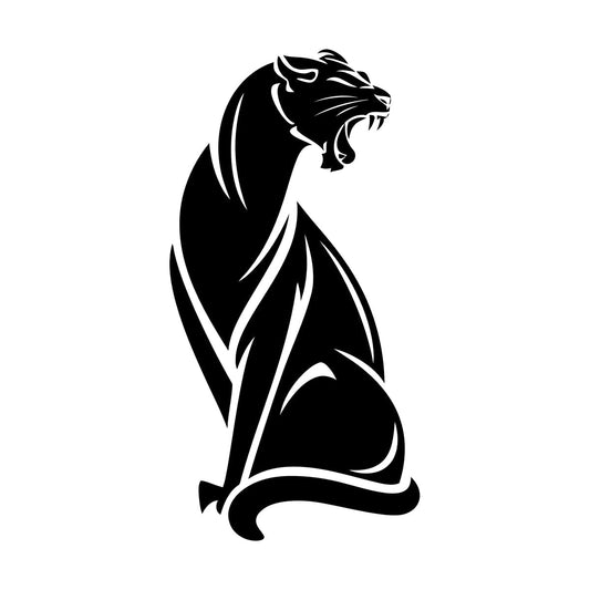 Wall Decals Pvc Dangerous Wild Animals Panther Predator Removable Without Leaving Glue