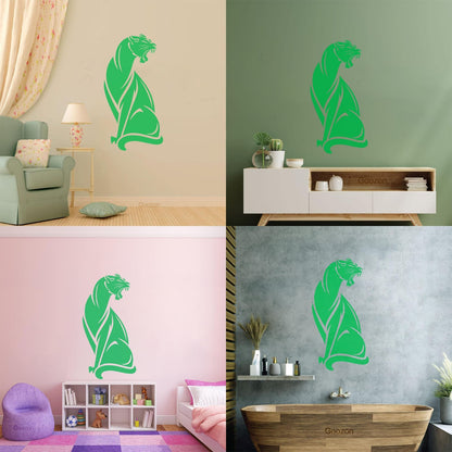 Wall Decals Pvc Dangerous Wild Animals Panther Predator Removable Without Leaving Glue