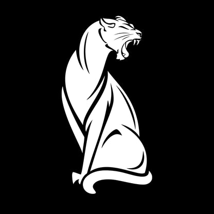 Wall Decals Pvc Dangerous Wild Animals Panther Predator Removable Without Leaving Glue