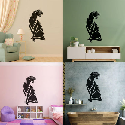 Wall Decals Pvc Dangerous Wild Animals Panther Predator Removable Without Leaving Glue