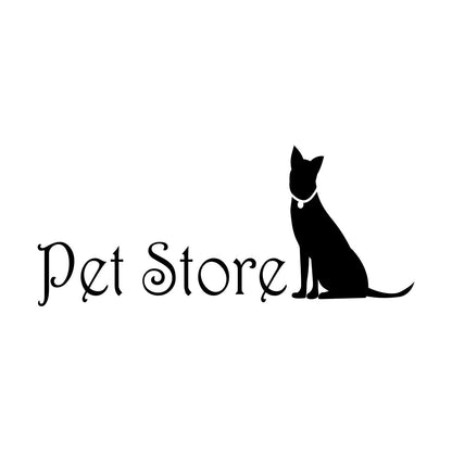Lettering Stickers Pet Store Logo Home Animals Self Adhesive