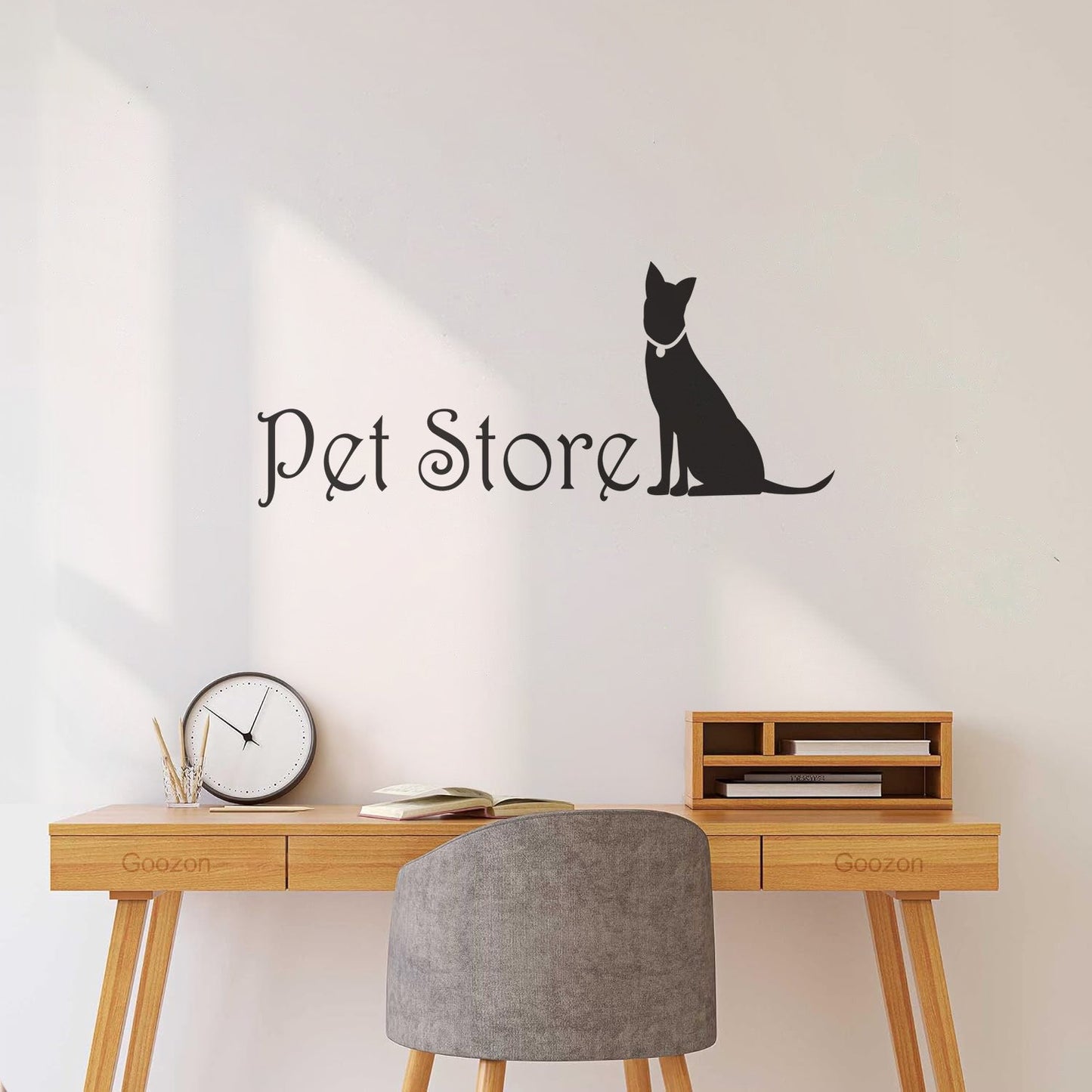 Lettering Stickers Pet Store Logo Home Animals Self Adhesive