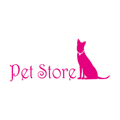 Lettering Stickers Pet Store Logo Home Animals Self Adhesive