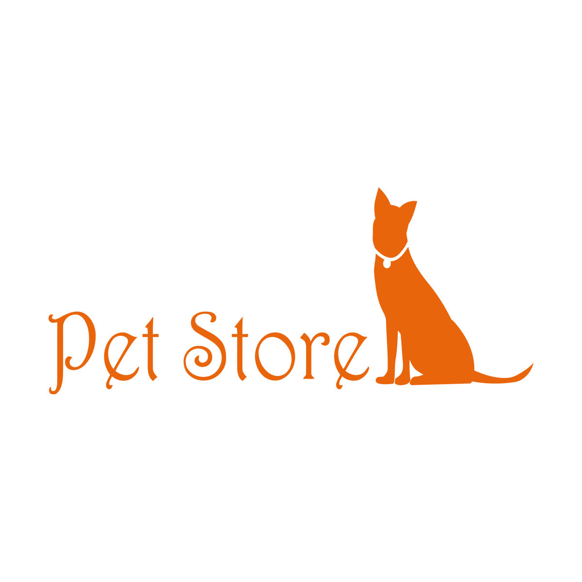 Lettering Stickers Pet Store Logo Home Animals Self Adhesive