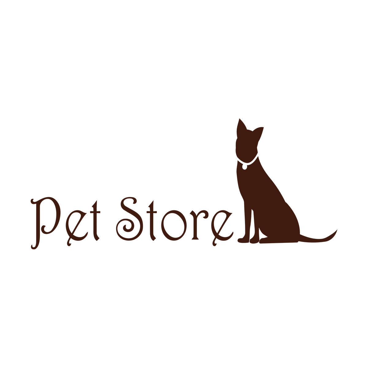Lettering Stickers Pet Store Logo Home Animals Self Adhesive