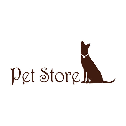 Lettering Stickers Pet Store Logo Home Animals Self Adhesive